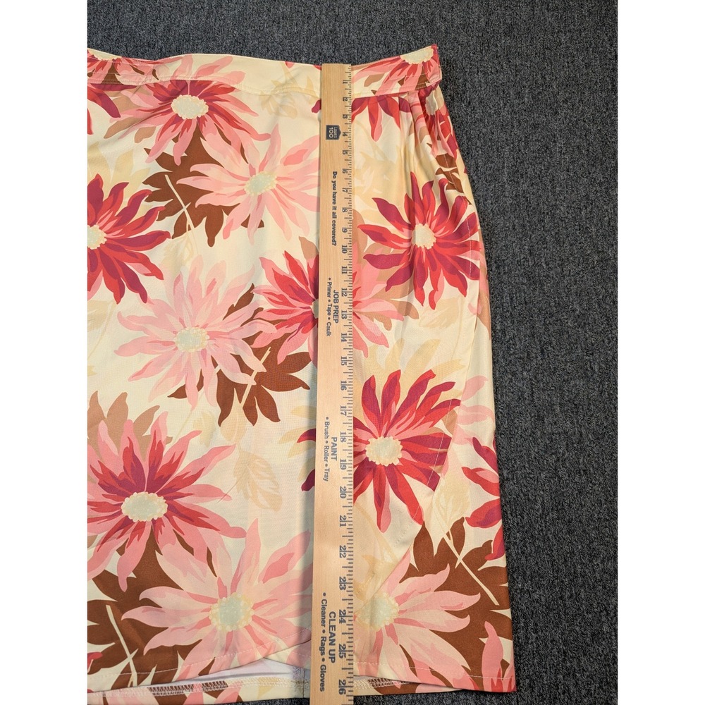 RipSkirt Hawaii Floral Wrap Skirt XL Pink Yellow Tropical Quick Dry Cover Up - Picture 7 of 8